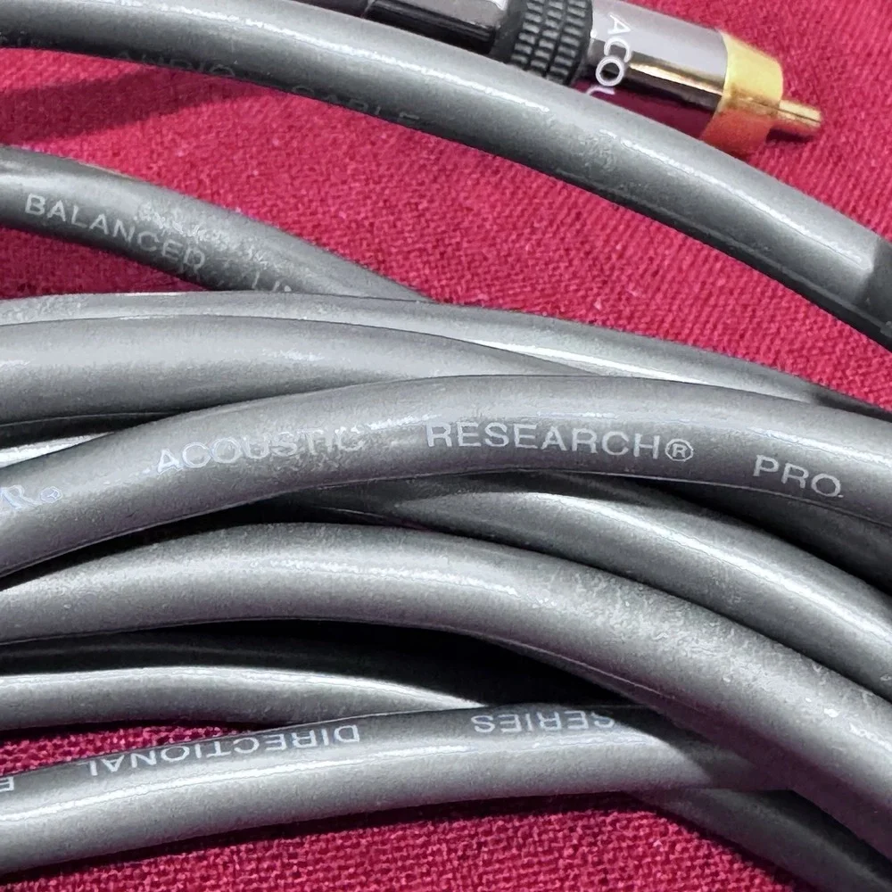AR Acoustic Research Pro Series Directional Balanced Audio Cable 25 Ft. Gold Pla